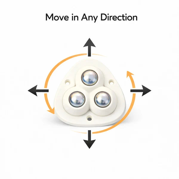 [Pack   Of   12]   Heavy   Furniture   Sofa   Table   Moving   Wheels   |   180   KGs   Weight   Capacity