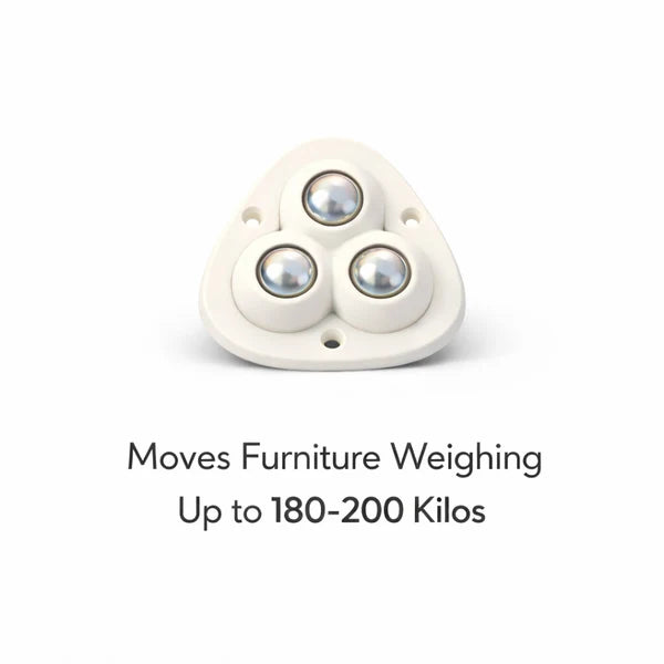 [Pack   Of   12]   Heavy   Furniture   Sofa   Table   Moving   Wheels   |   180   KGs   Weight   Capacity
