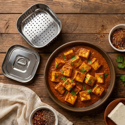 Stainless   Steel   Paneer   Maker   |   400+   Grams   Home-Made   Paneer