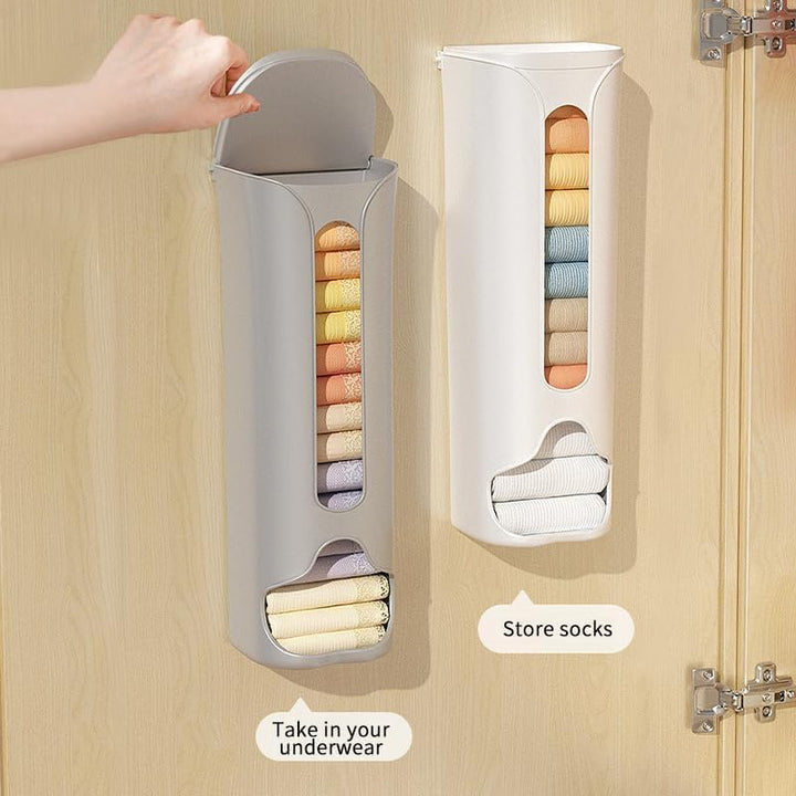 Wall Mounted Storage Box Organizer – Multi-Purpose Underwear, Socks & Garbage Bag Holder