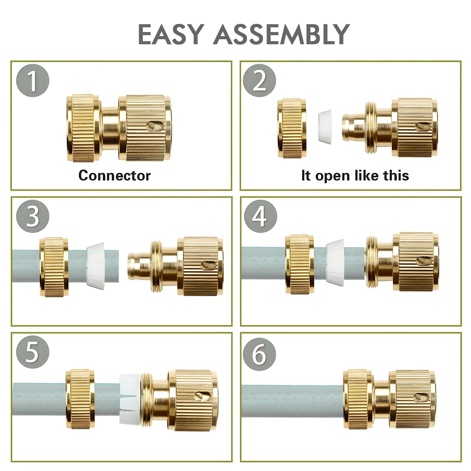 [Pack   Of   2]   High   Pressure   Brass   Water   Spray   Nozzle