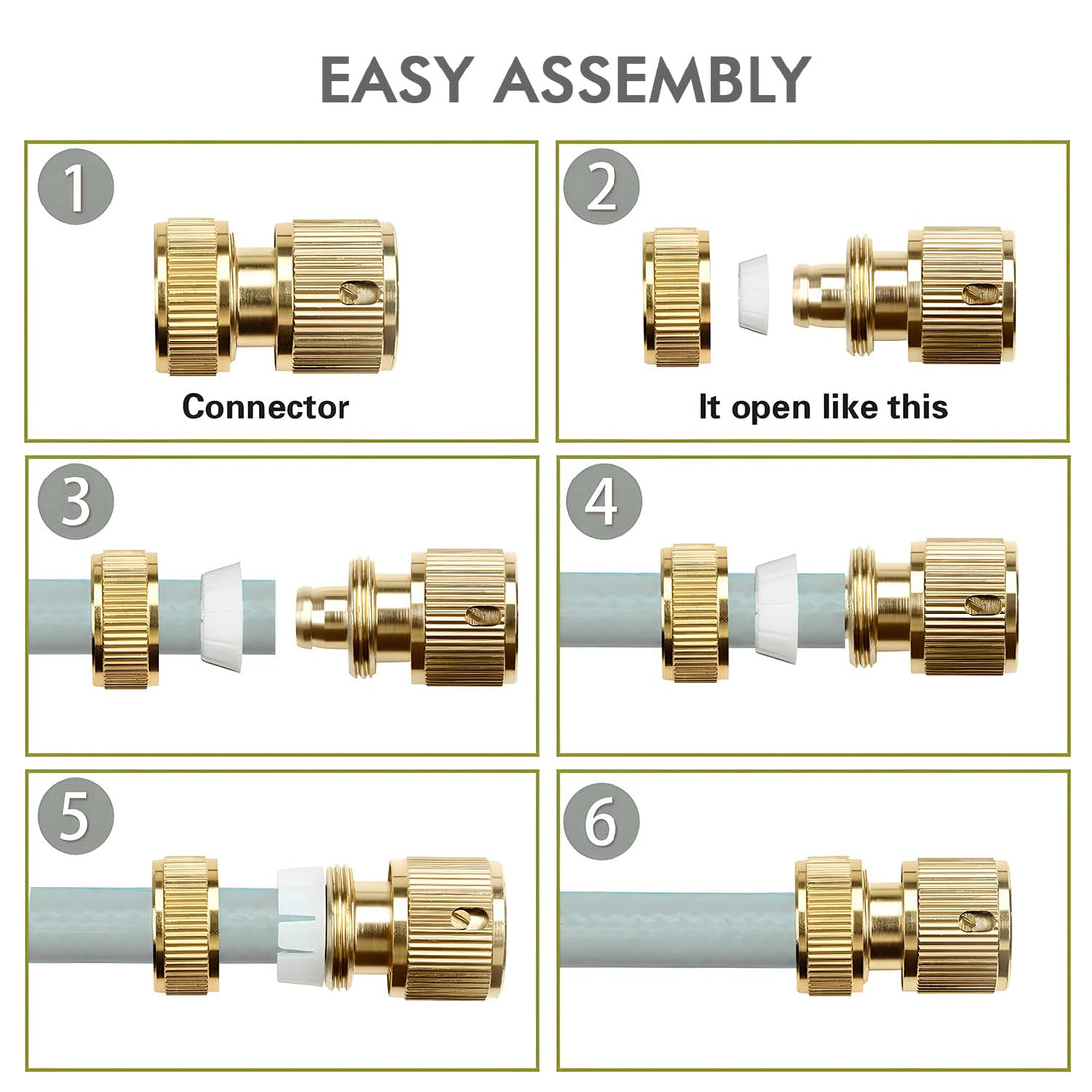 [Pack   Of   2]   High   Pressure   Brass   Water   Spray   Nozzle