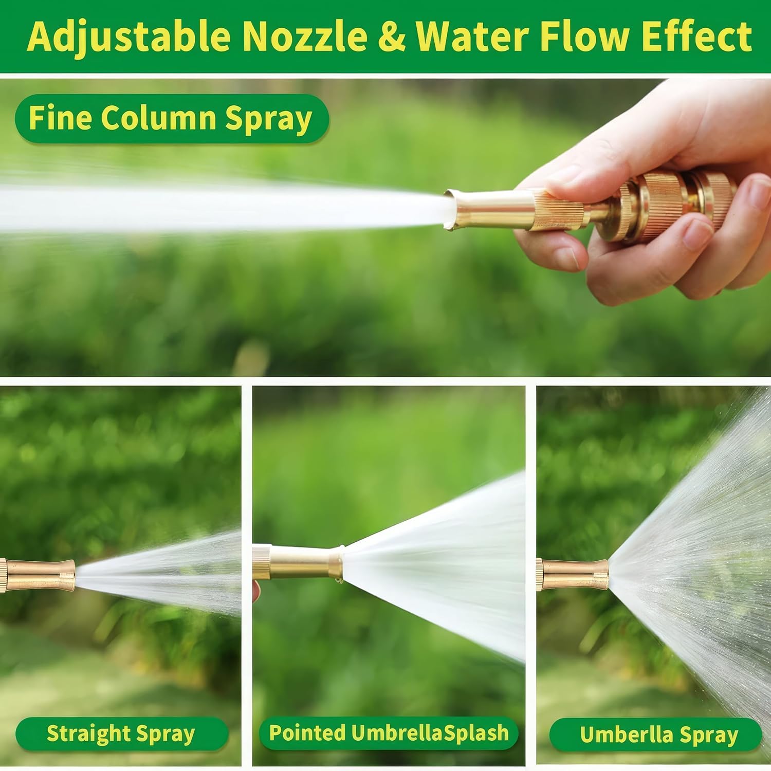 [Pack   Of   2]   High   Pressure   Brass   Water   Spray   Nozzle