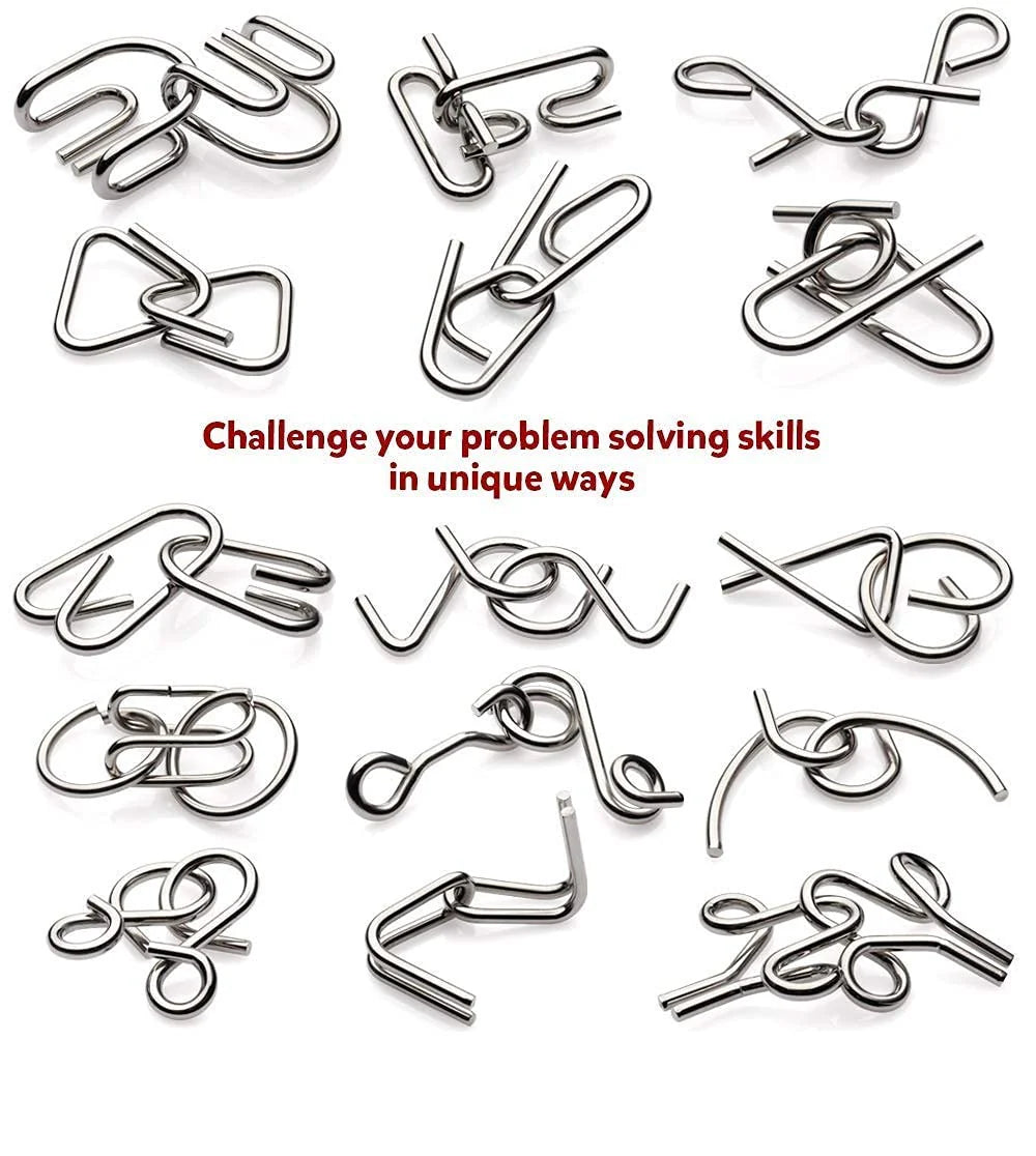 Brain Twist Metal Puzzle IQ Test
