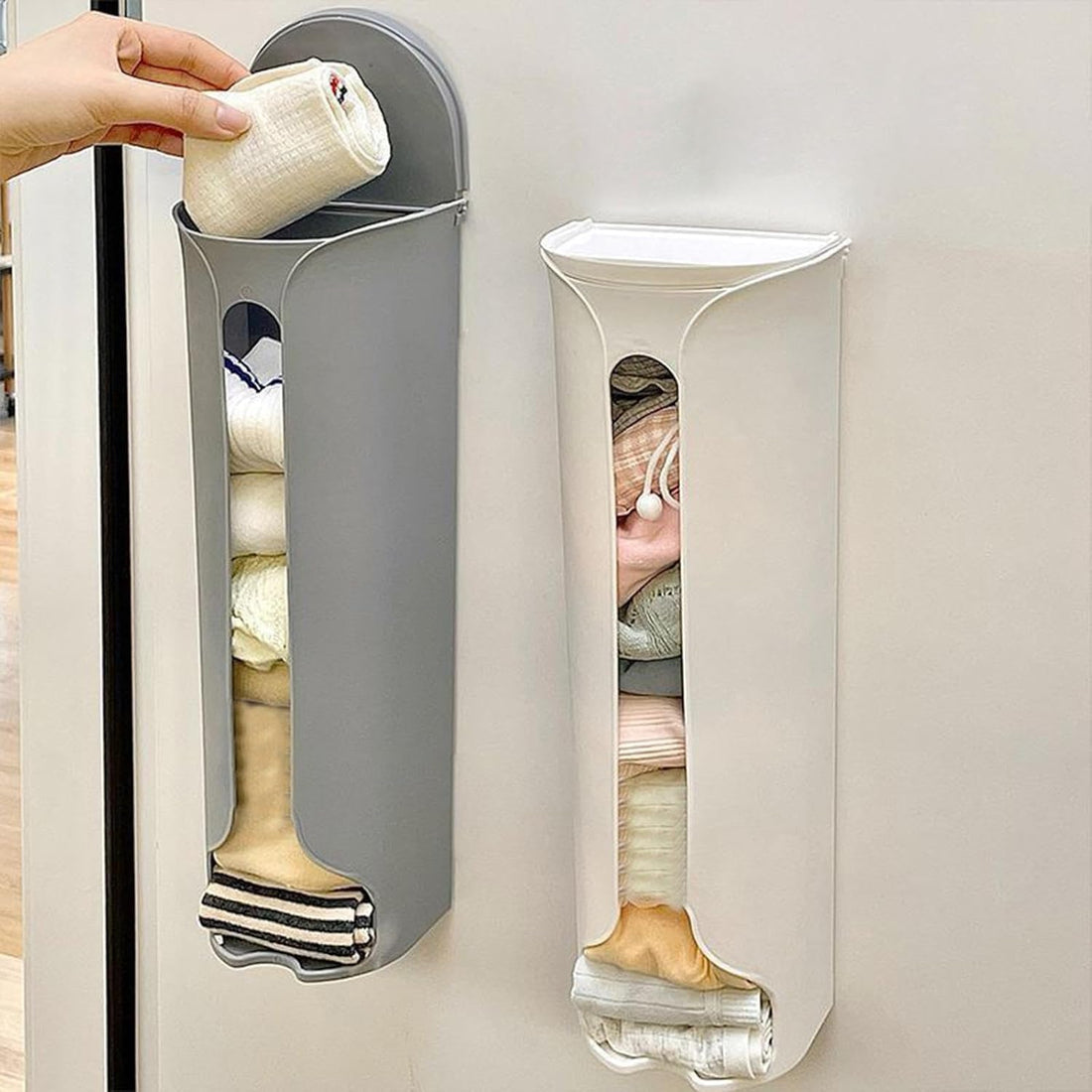 Wall Mounted Storage Box Organizer – Multi-Purpose Underwear, Socks & Garbage Bag Holder