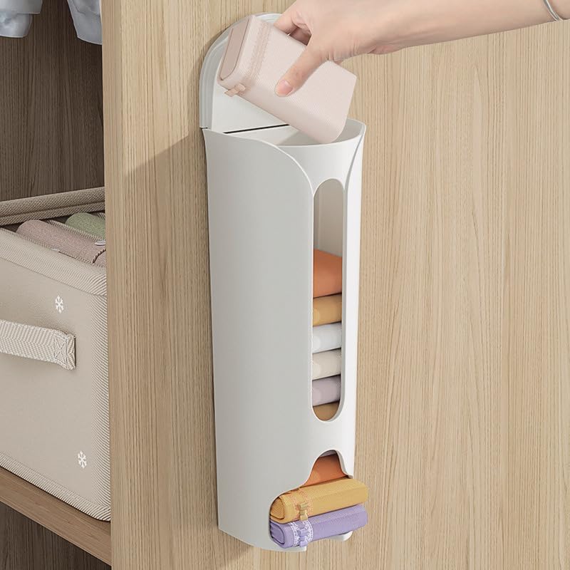 Wall Mounted Storage Box Organizer – Multi-Purpose Underwear, Socks & Garbage Bag Holder