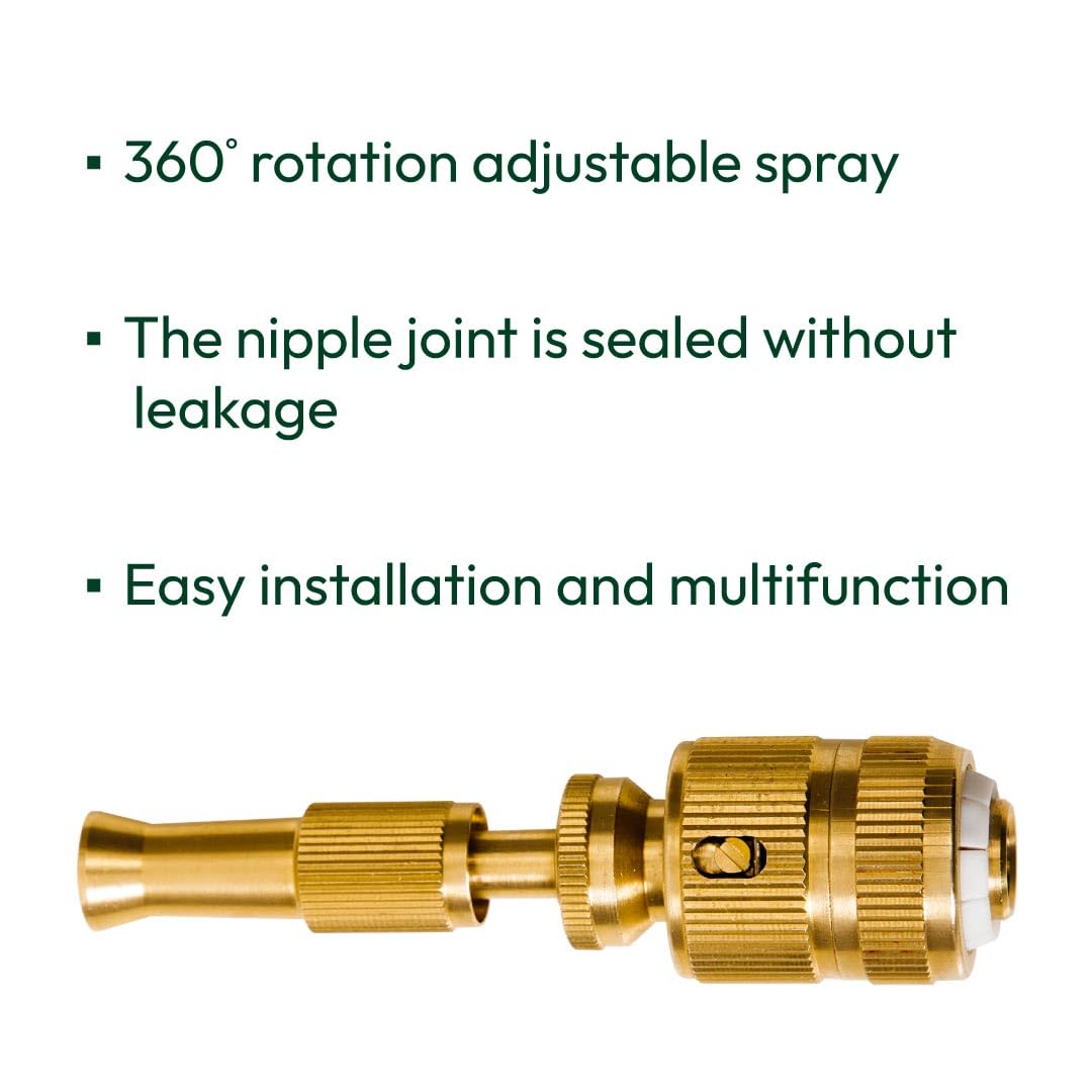 [Pack   Of   2]   High   Pressure   Brass   Water   Spray   Nozzle