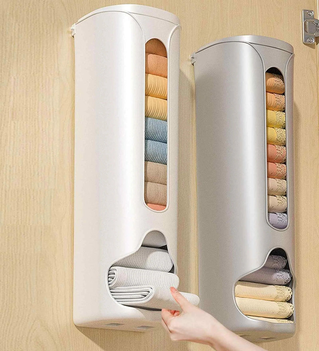Wall Mounted Storage Box Organizer – Multi-Purpose Underwear, Socks & Garbage Bag Holder