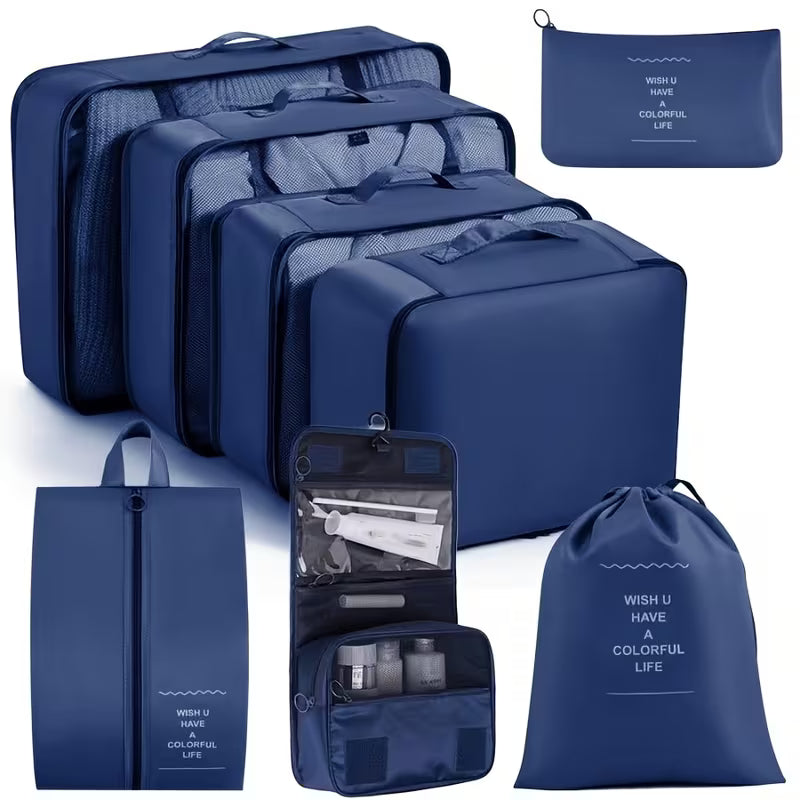 7-in-1 Travel Organizer Packing Cubes Set