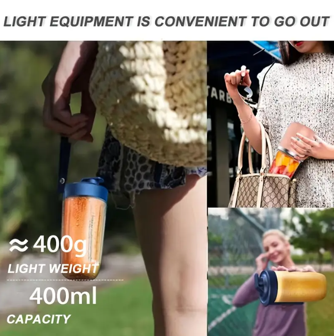 Portable Blender Mini Juicer™ | Perfect for Smoothies Shakes and Juices (400ml)