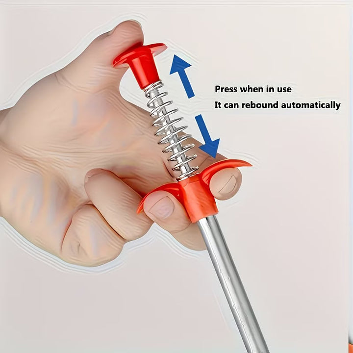 ClogMaster 4-Claw Drain Cleaner Grabber Tool - Buy 1 Get 1 Free