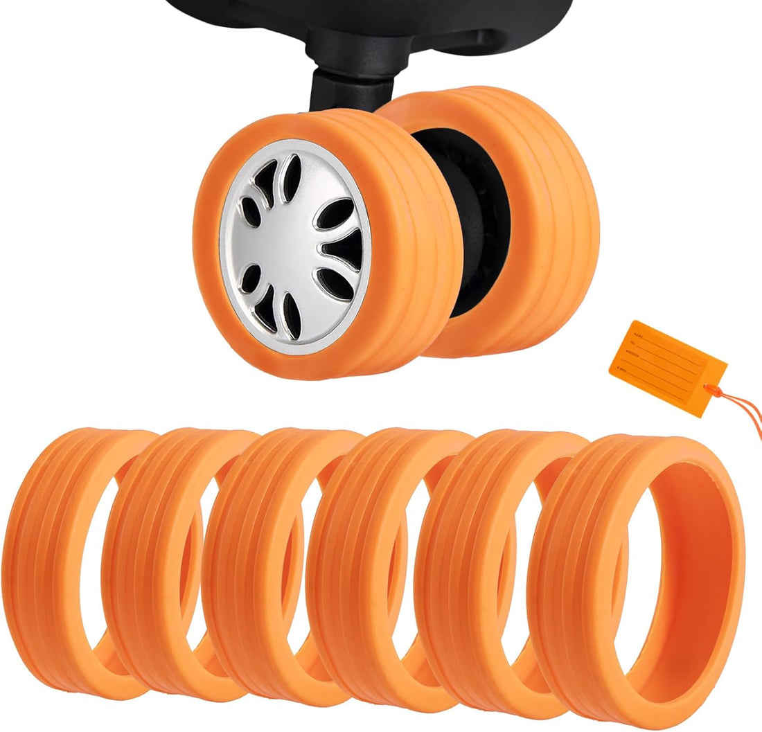 [16   PCS   SET]   Silicone   Suitcase   Wheel   Cover   Protectors