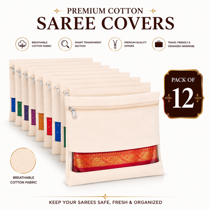Premium Cotton Saree Covers