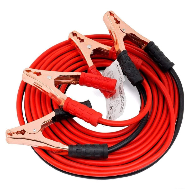 Car Heavy Duty Auto Jumper Cable, Battery Booster Wire Alligator With Clamps, Emergency Use 7ft, 500 AMP Car Battery Charging/Booster Cable