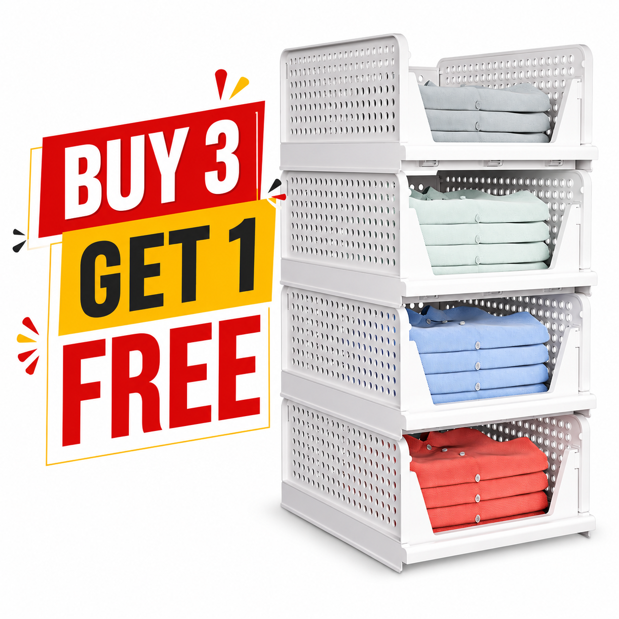 Stackable Wardrobe Organizer - Premium Quality