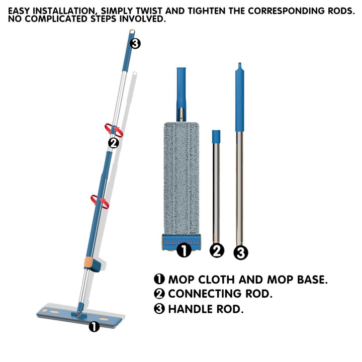 360° Self-Wringing Magic Mop — Clean Your Entire House in 15 Minutes Without Bending