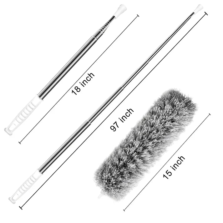 EXTENDABLE FAN CLEANING DUSTER + Toilet & Gap Cleaning Brush (FREE)