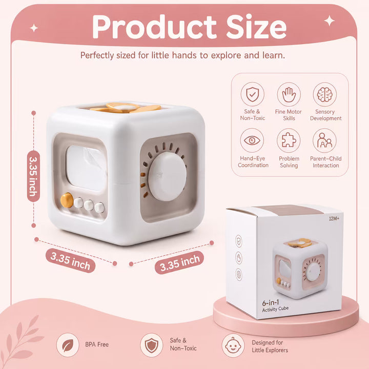 ABCMall™ 6-in-1 Montessori Activity Cube