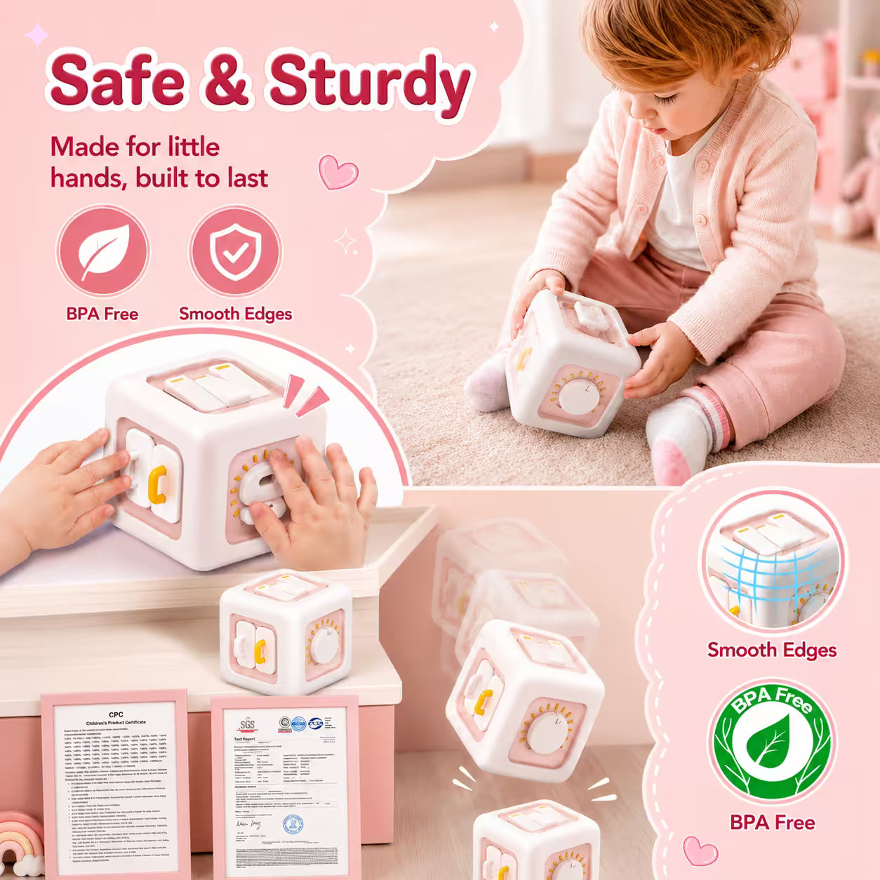 ABCMall™ 6-in-1 Montessori Activity Cube