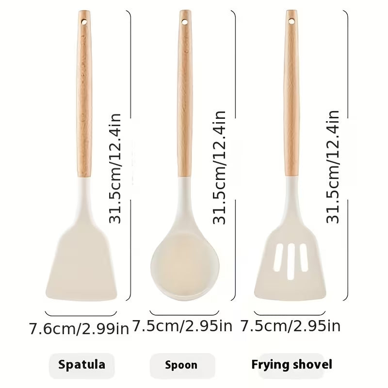 SiliChef Premium Heat-Resistant Silicone Kitchen Tool Set