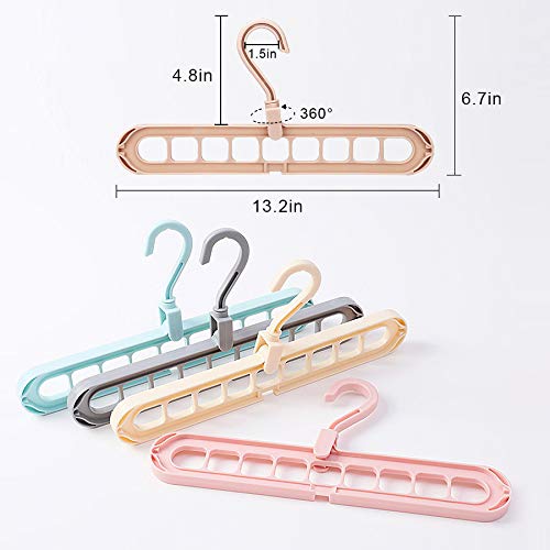 9 in 1 Space Saving Clothes Hangers (Pack Of 6)