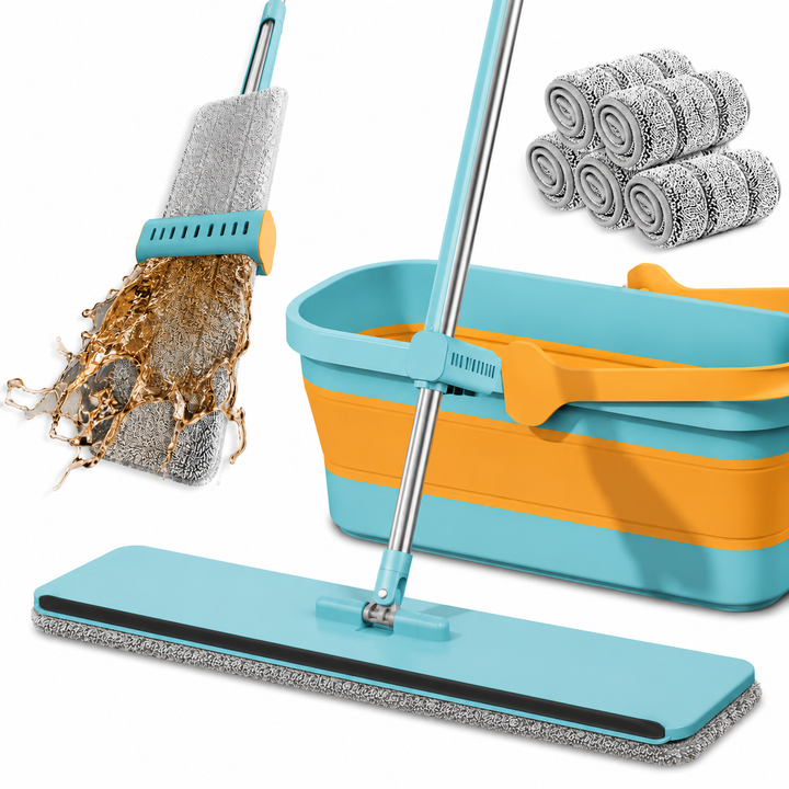 360° Self-Wringing Magic Mop — Clean Your Entire House in 15 Minutes Without Bending