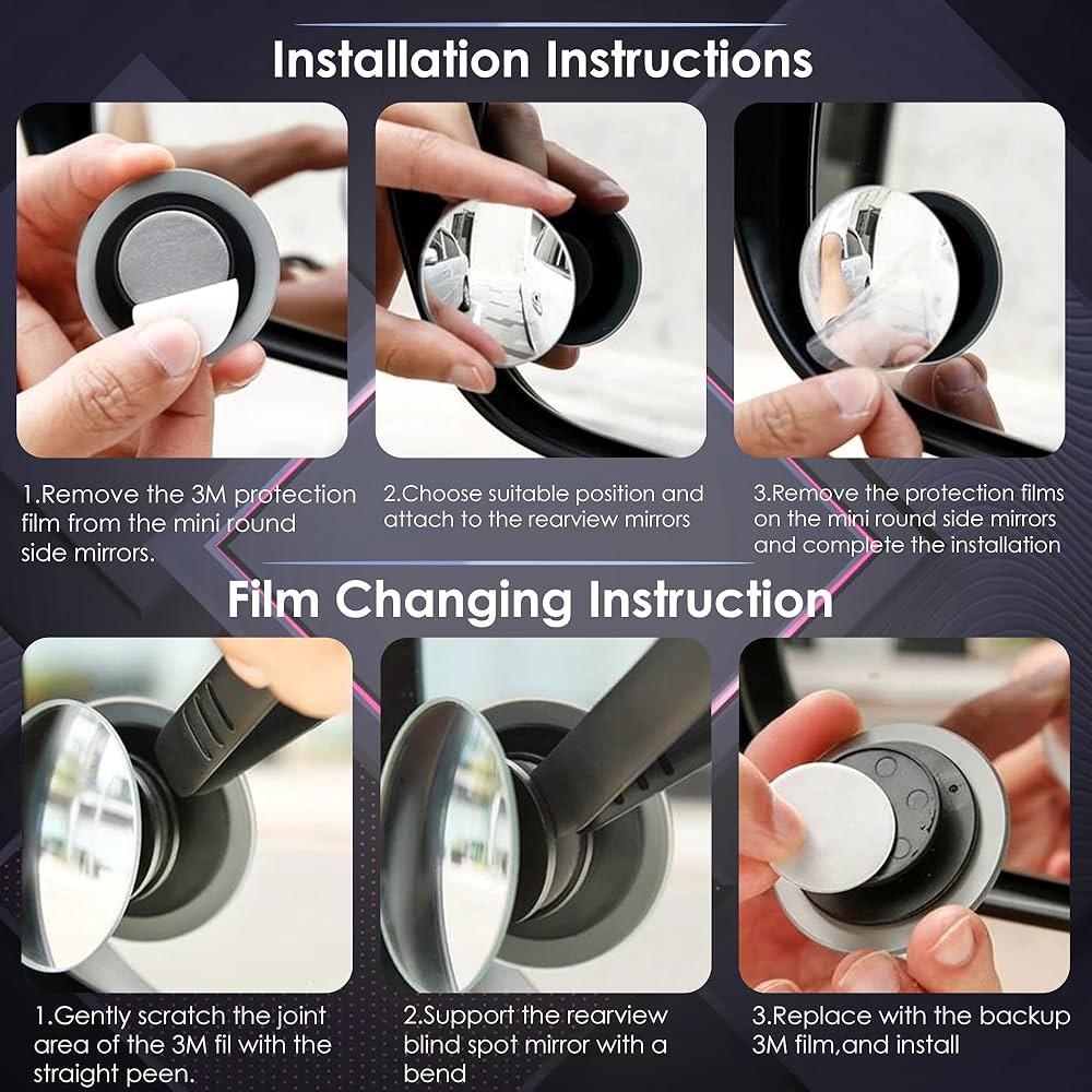Car Blind spot Mirror (Buy 1 Get 1 Free) + FREE GIFT
