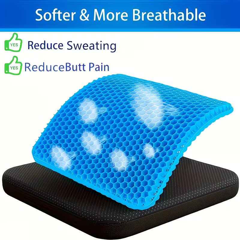 CoolRelief Honeycomb Gel Seat Cushion
