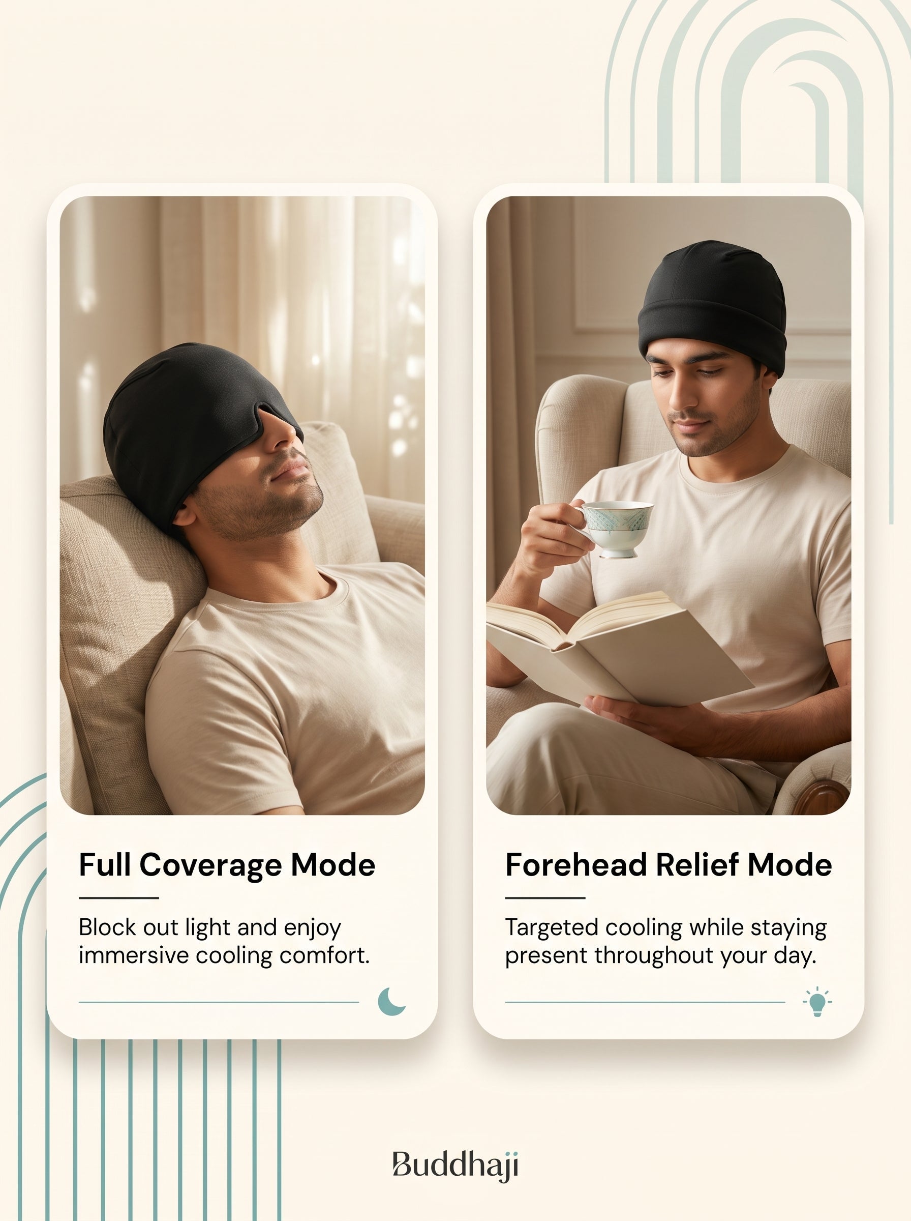 Headache Relief Cap | Cooling & Heating Therapy Wrap