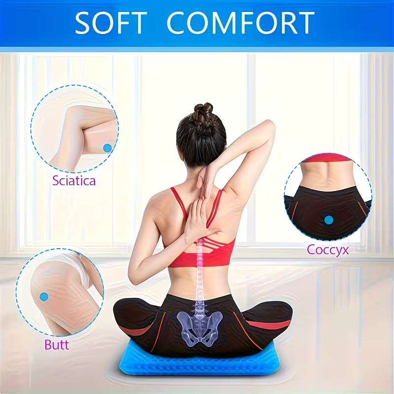 CoolRelief Honeycomb Gel Seat Cushion