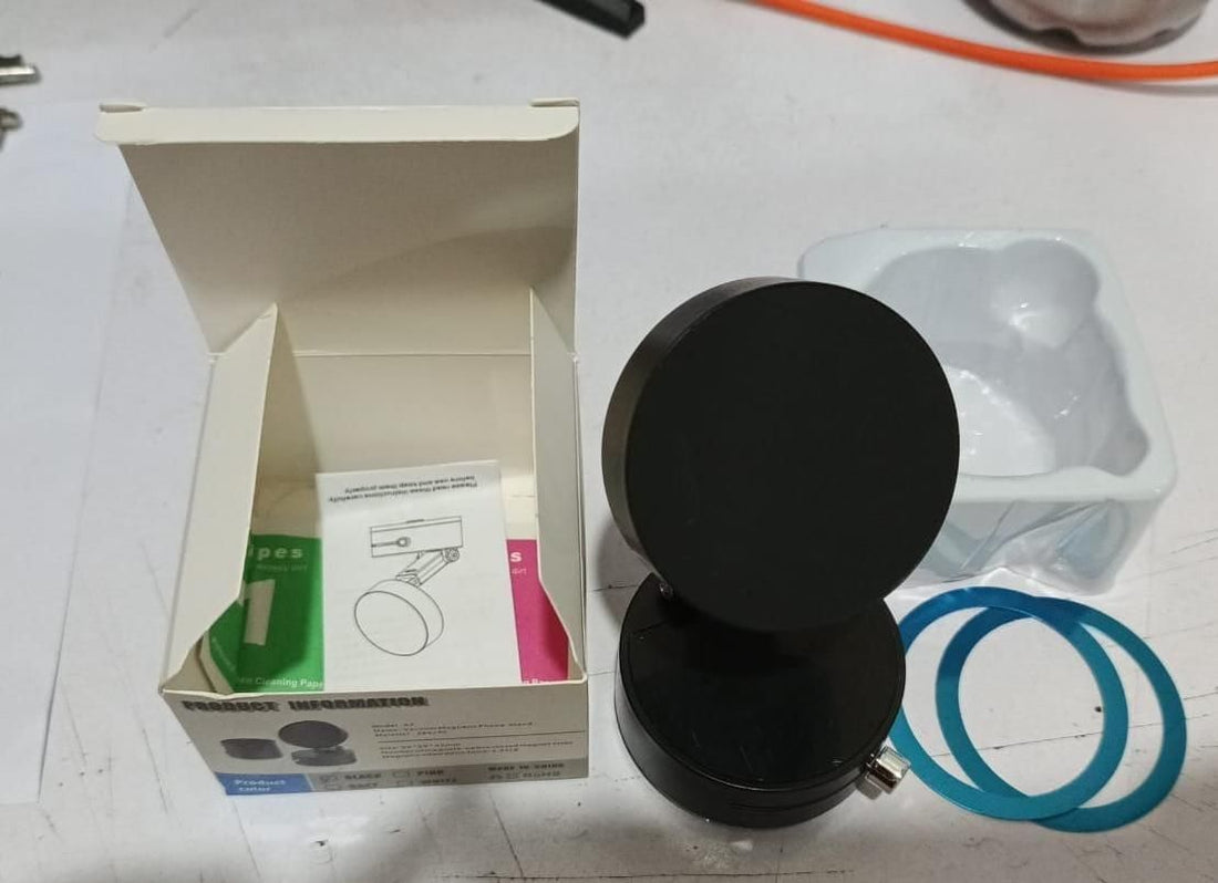Vacuum Magnetic Suction Phone Holder – Foldable, 360° Rotatable & Works Everywhere!