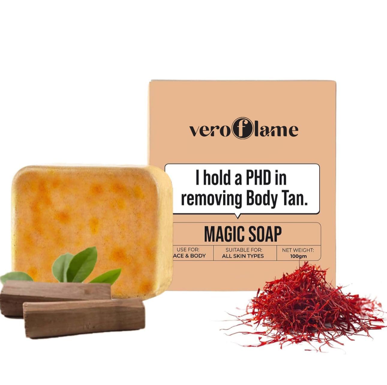 VeroFlame Soaps | Natural Herbal Soap| Skin Brightening Soap For Men & Women