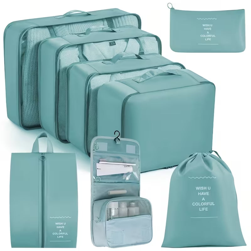 7-in-1 Travel Organizer Packing Cubes Set
