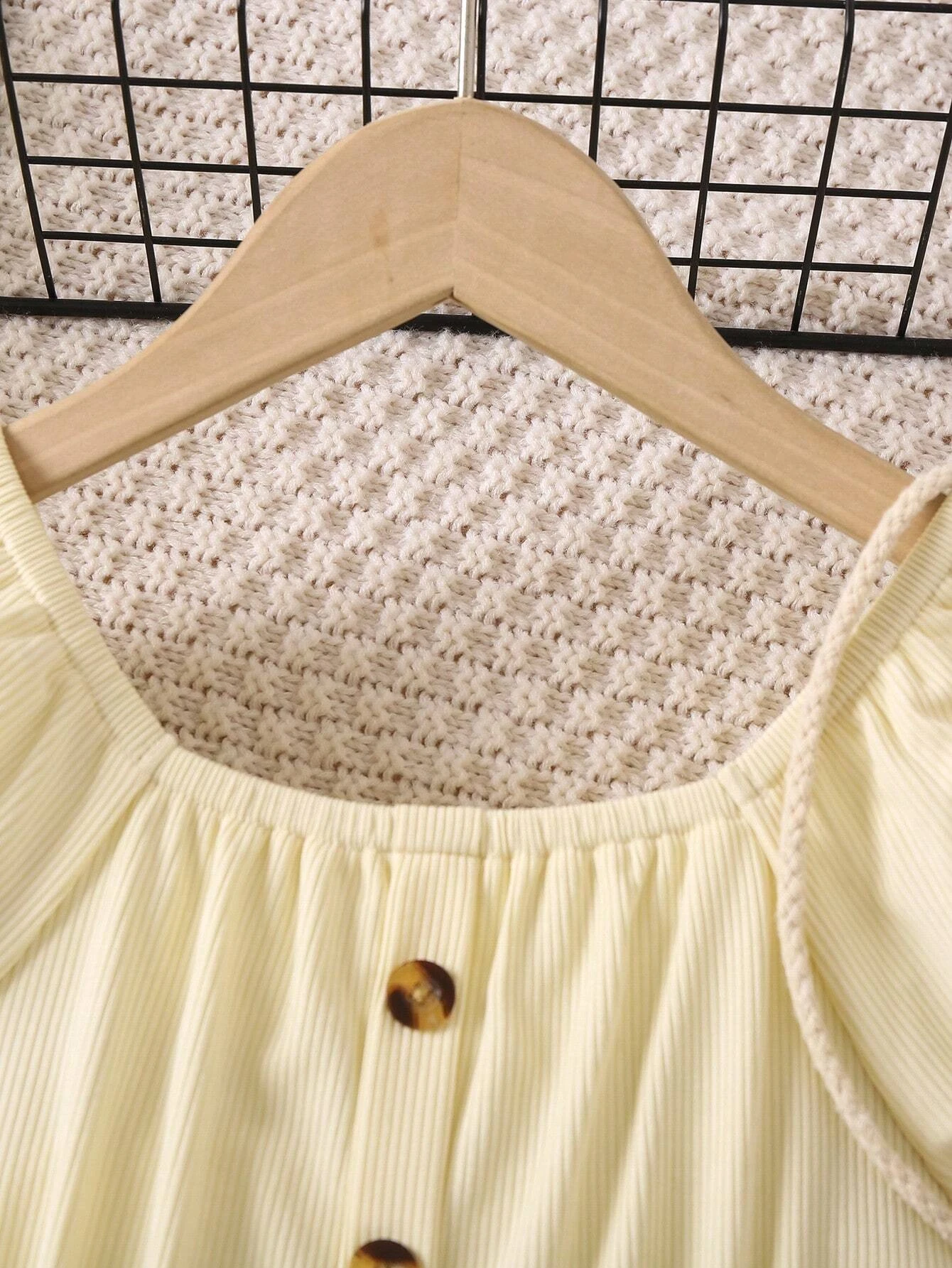 Adorable Baby Girl Puff Sleeve Dress with Striped Skirt and Bow