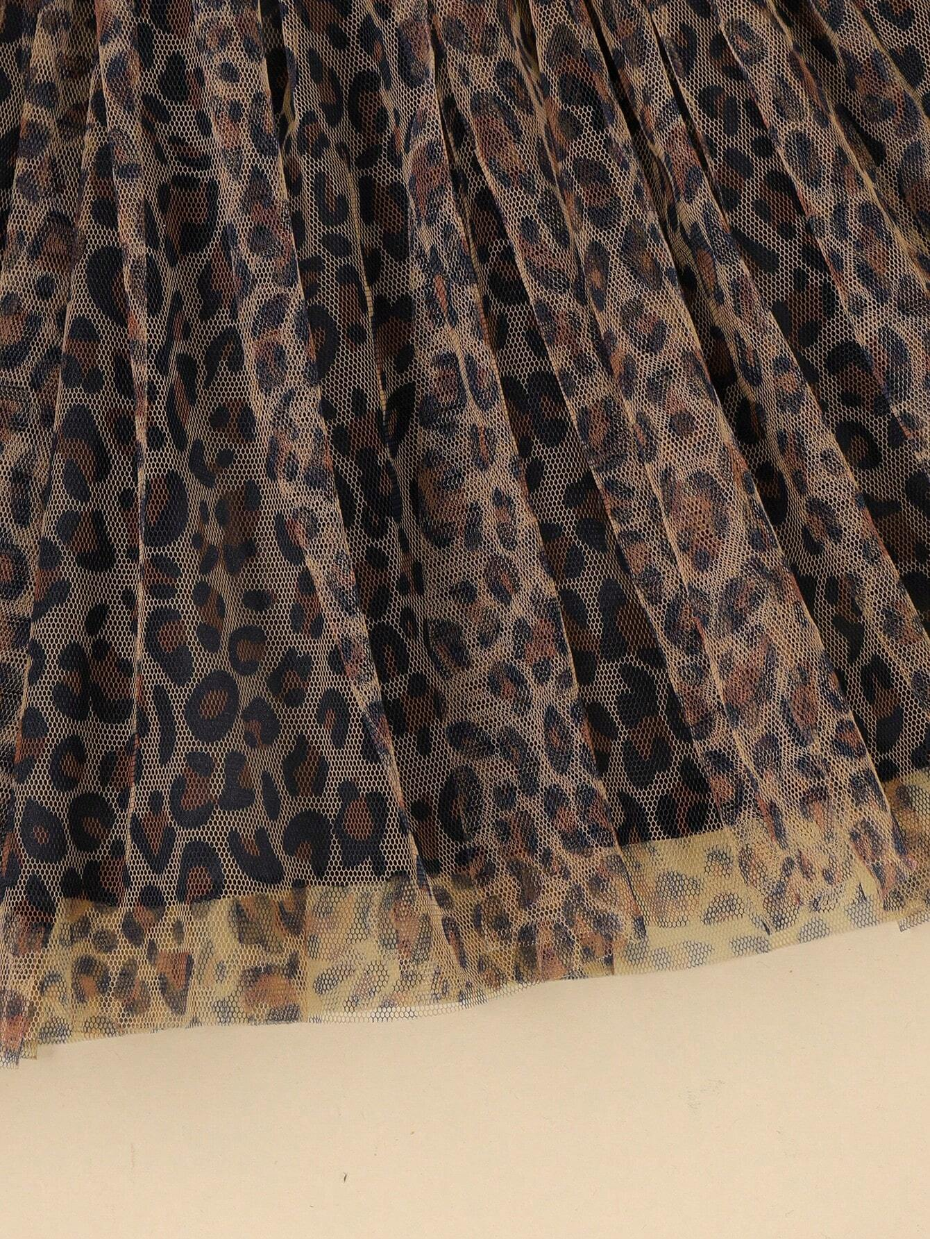 Stylish Baby Girl Dress – Print Tulle Party Dress