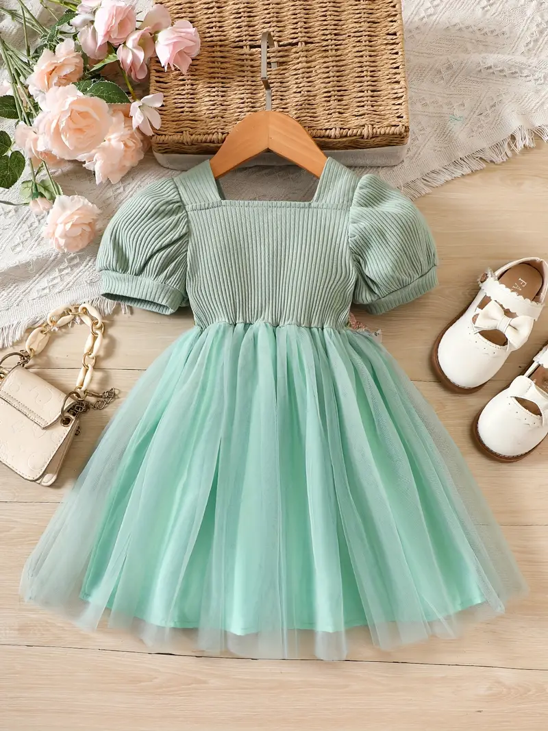 Elegant Baby Girl Dress with Floral Embellishments