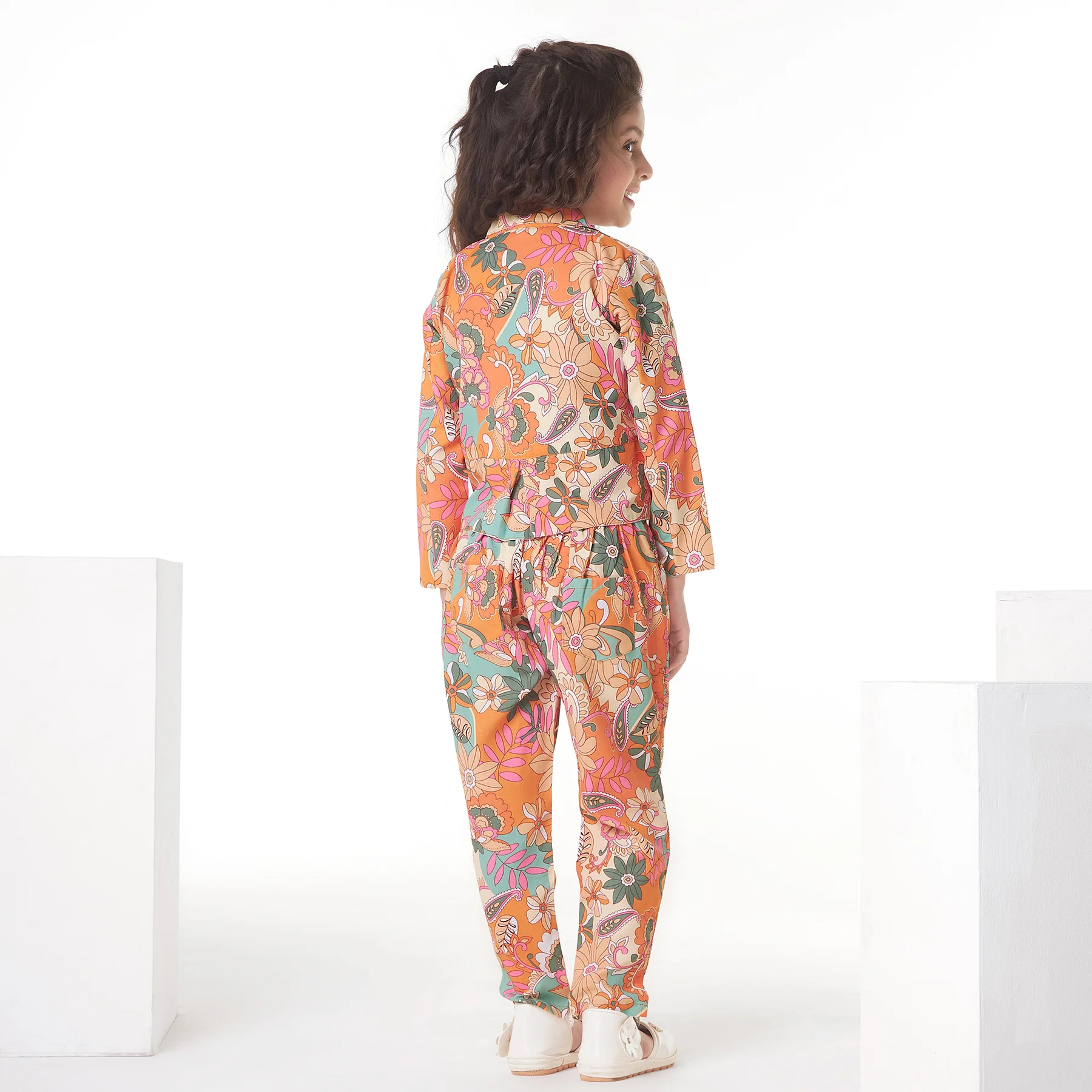 Trendy Floral Co-Ord Set for Girls – Stylish & Comfortable Outfit