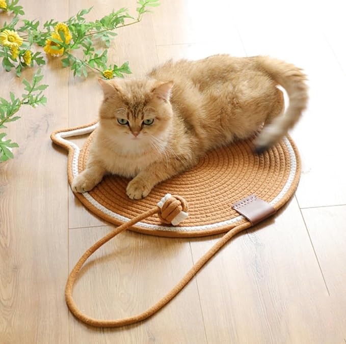 Cotton Thread Cat Mat, Woven Cat Scratch Pad