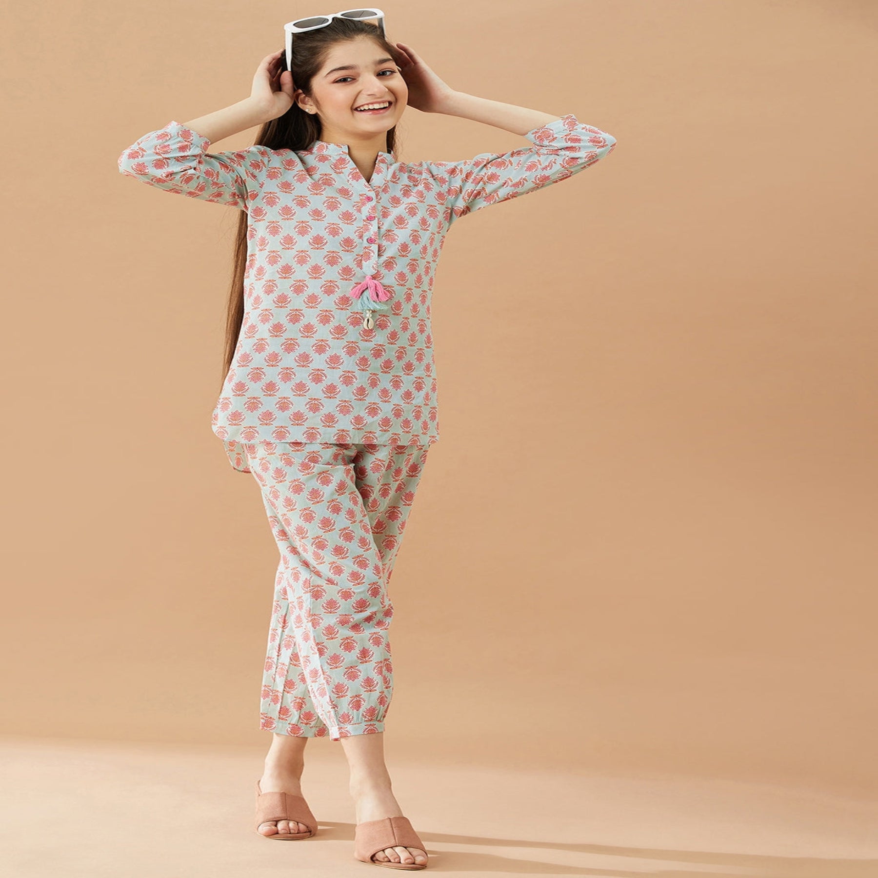 Elegant Printed Kurta Set for Girls – Casual & Festive Wear