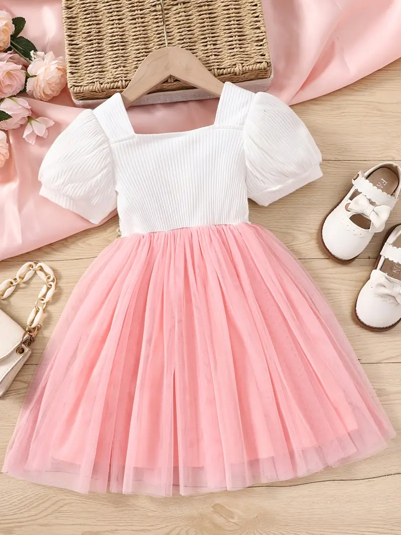 Elegant Baby Girl Dress with Floral Embellishments