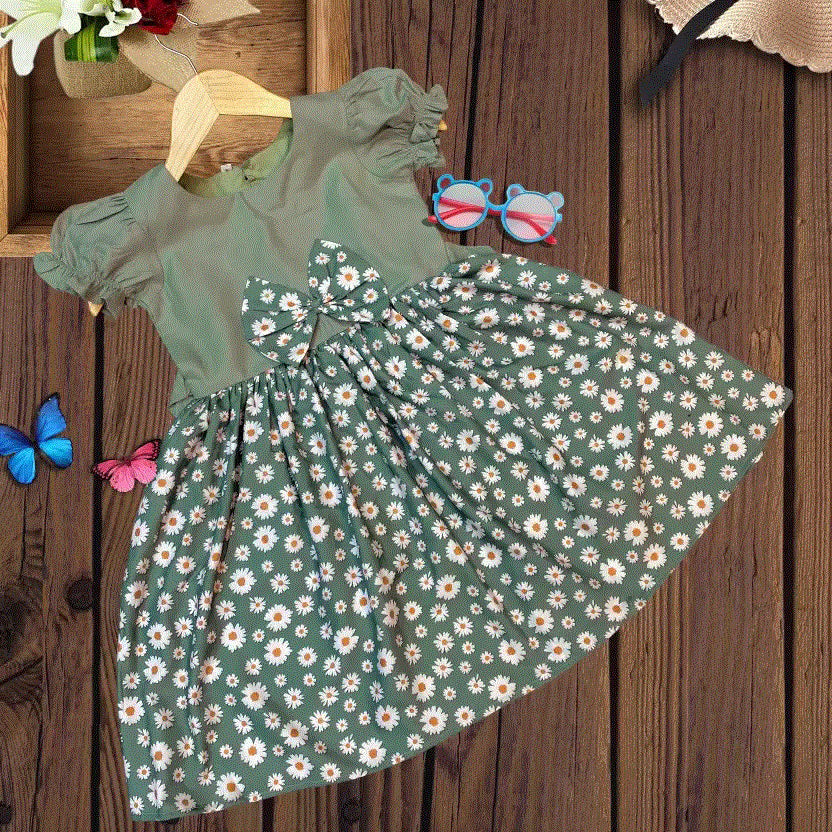 Adorable Baby Girl Floral Dress – Summer Party Outfit