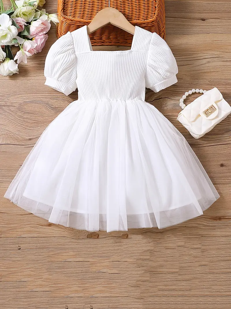 Elegant Baby Girl Dress with Floral Embellishments