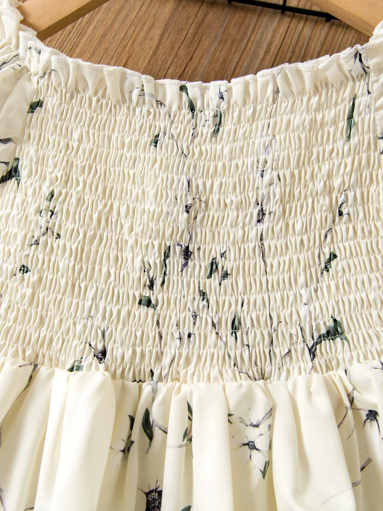 Elegant Floral Baby Girl Dress with Ruffle Layers