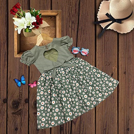 Adorable Baby Girl Floral Dress – Summer Party Outfit