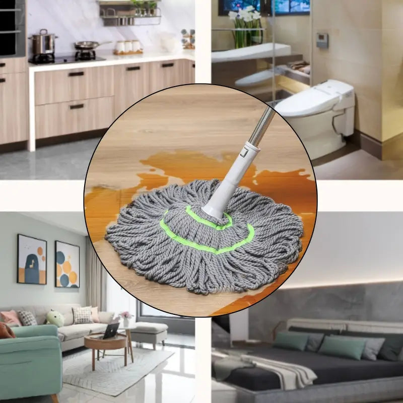 Self-Wringing Twist Mop + Toilet & Gap Cleaning