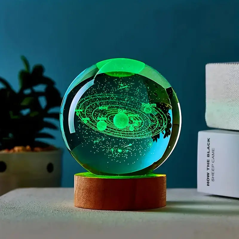 3D Galaxy Crystal Ball Lamp