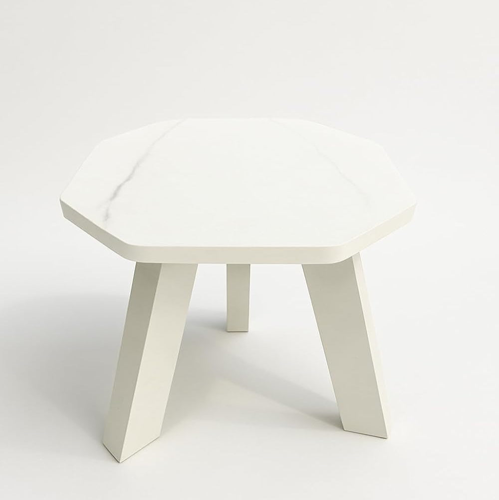 Foldable Mini Hexagonal Side Table Sturdy Legs, Perfect for Living Room