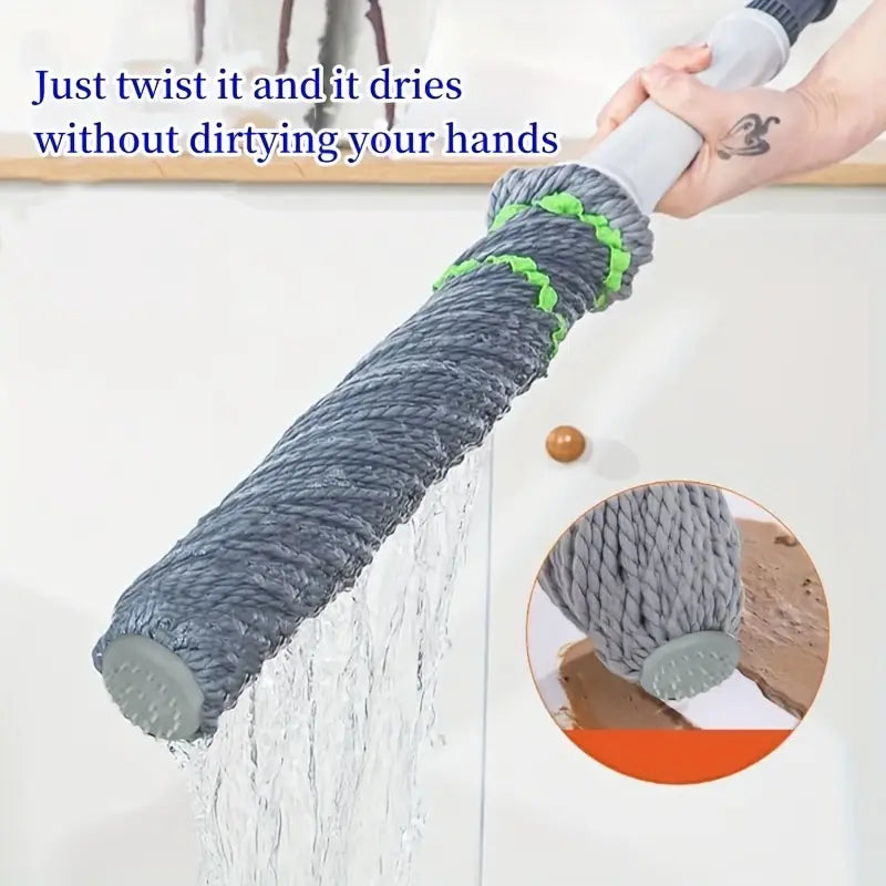 Self-Wringing Twist Mop + Toilet & Gap Cleaning