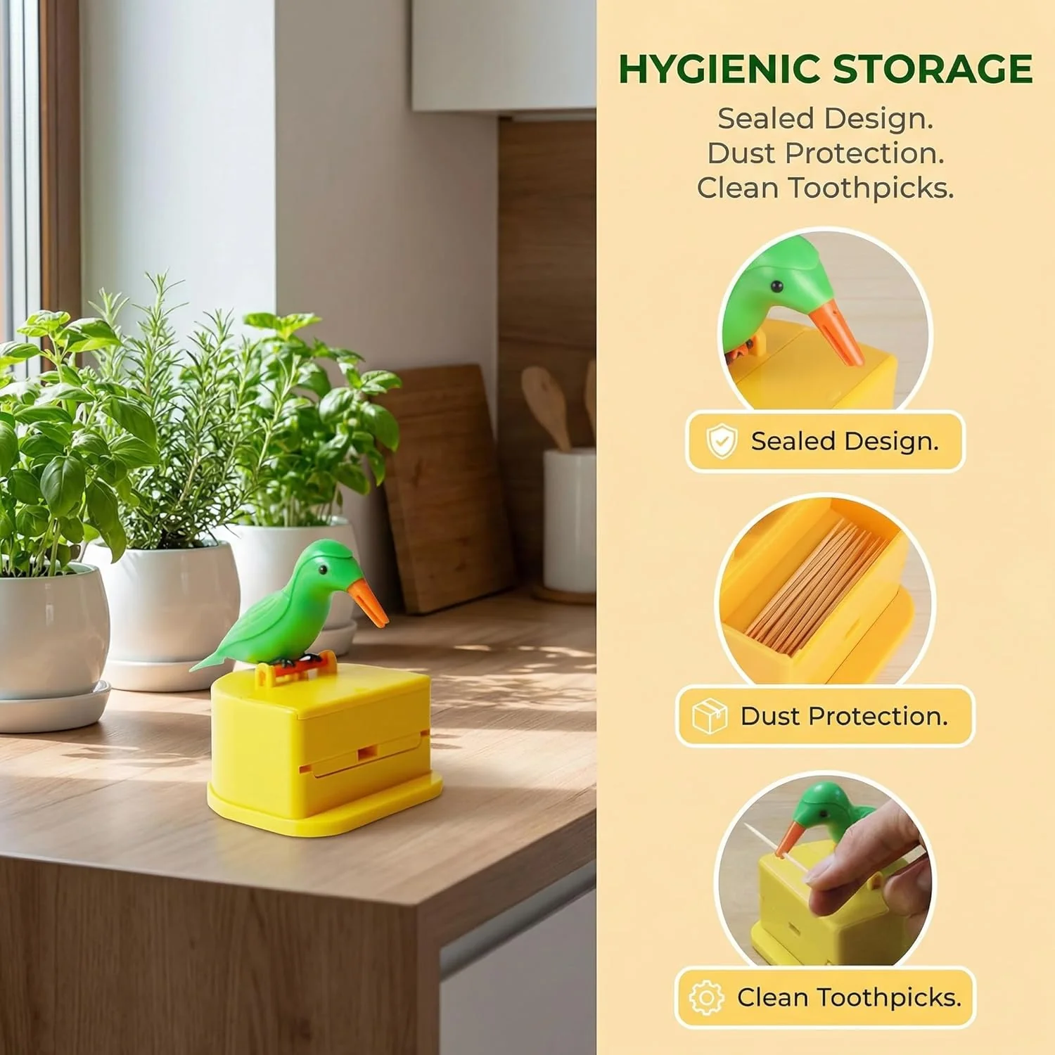 Woodpecker Automatic Toothpick Dispenser - Buy 1 Get 1 Free