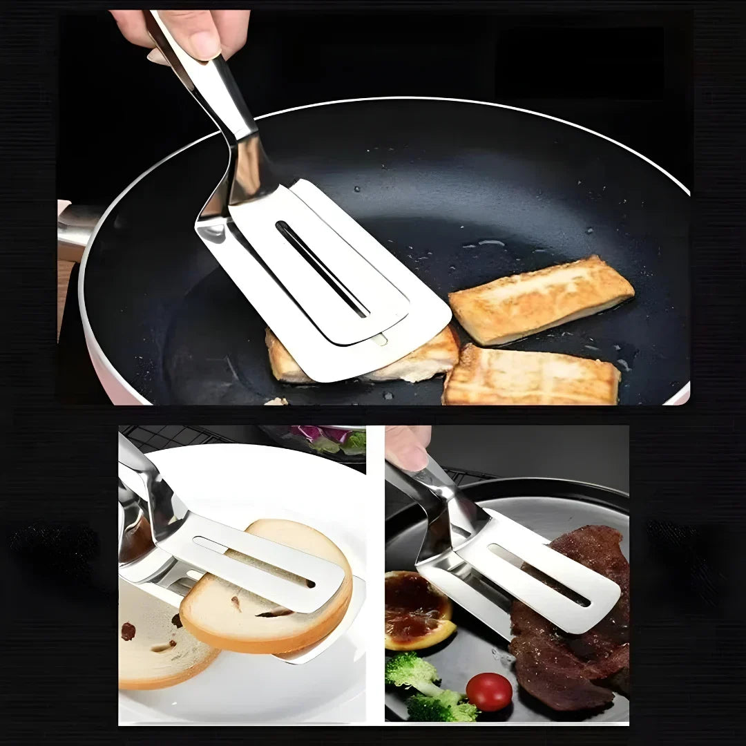 MasterChef™ 2-in-1 Kitchen Combo – Premium Stainless Steel Spatula + Multifunctional Precision Peeler